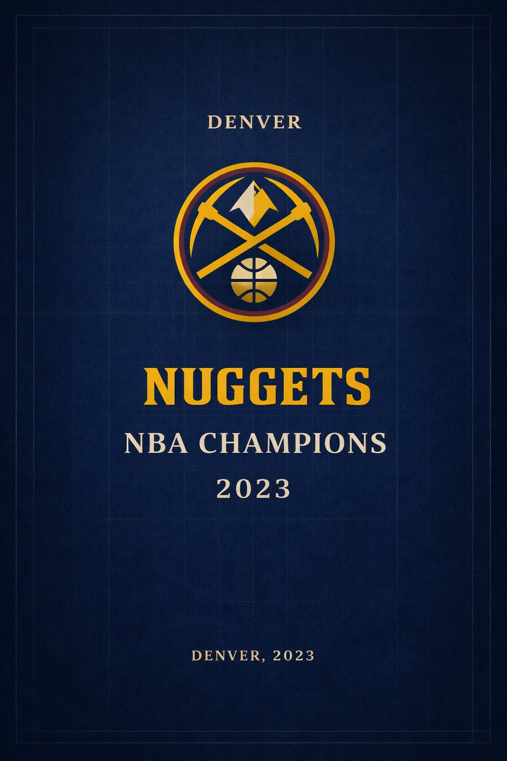 Nuggets NBA Champions 2023
